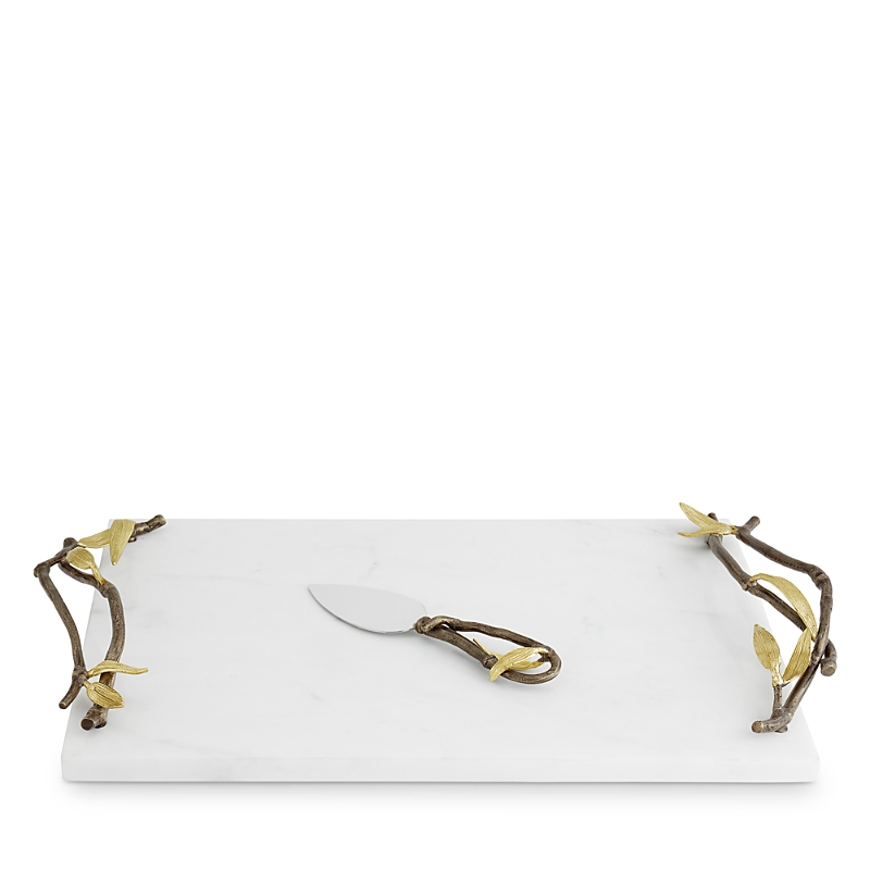 Michael Aram Zen Garden Cheeseboard With Spreader In White