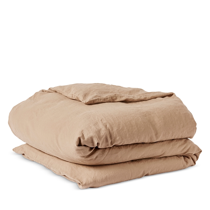Coyuchi Relaxed Organic Linen Duvet Cover In Doe
