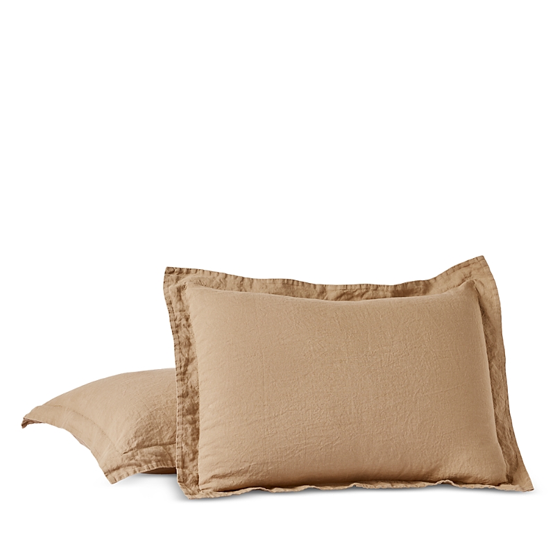 Coyuchi Relaxed Linen Standard Sham In Doe