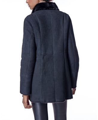 Shearling Jacket with Stand Collar