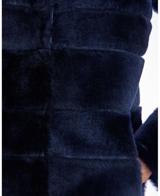 Reversible Seam-Out Shearling Shortcoat