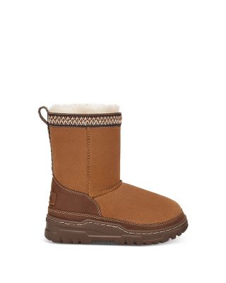 UGG UNISEX CLASSIC SHORT TRAILGAZER BOOTS - BIG KID