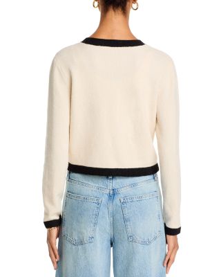 Vhari Contrast Trim Cardigan