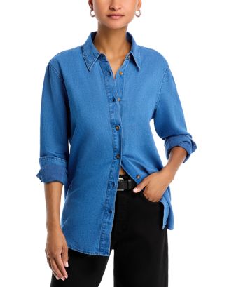 French Connection Zaves Chambray Short Sleeved Dress
