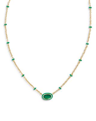 Kendra Scott Mini Elisa Adjustable Framed Pendant Necklace, 15-19