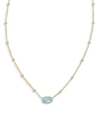 Kendra Scott Mini Elisa Adjustable Framed Pendant Necklace, 15-19