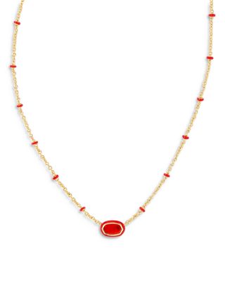 Kendra Scott Mini Elisa Adjustable Framed Pendant Necklace, 15-19