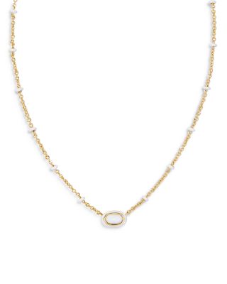 Kendra Scott Mini Elisa Adjustable Framed Pendant Necklace, 15-19