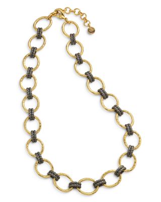 Cleopatra Grand Link Collar Necklace, 16-18"