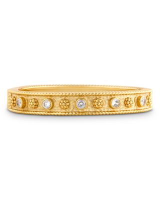 Capucine De Wulf - Berry Gem Classic Cubic Zirconia & Gilded Berries Bangle Bracelet