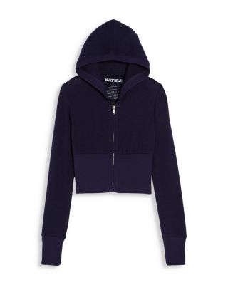 Girls&#39; Hacci Knit Zip Hoodie - Big Kid