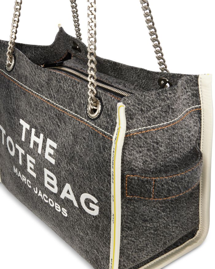 The Denim Chain Medium Tote Bag