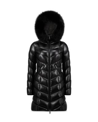 【MONCLER】新作もセール！ FULMARUS ブラック ボリュームファー Moncler Fulmarus Faux Fur Trim Down Puffer Coat | Bloomingdale's