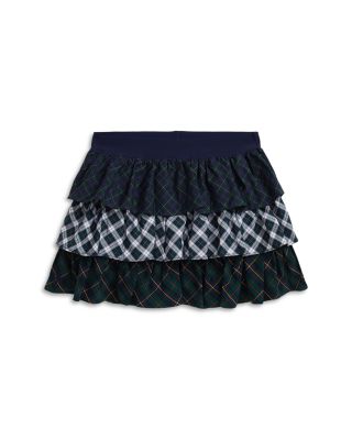 Ralph Lauren - Girls' Cotton Blend Poplin Plaid Tiered Skirt - Little Kid
