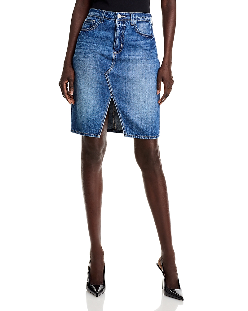 L AGENCE L'AGENCE TYLEE DENIM PENCIL SKIRT