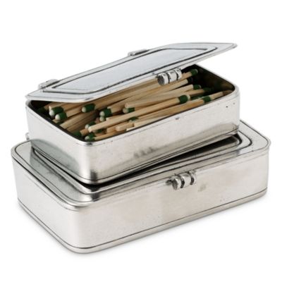 Lidded Match Box with Striker and Matches