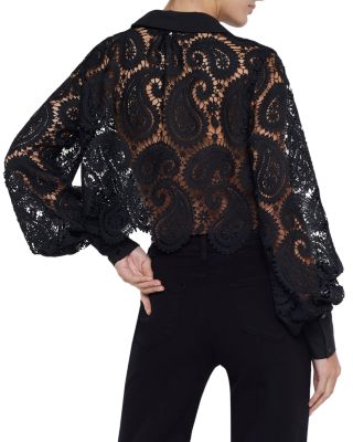 Odelia Lace Crop Blouse
