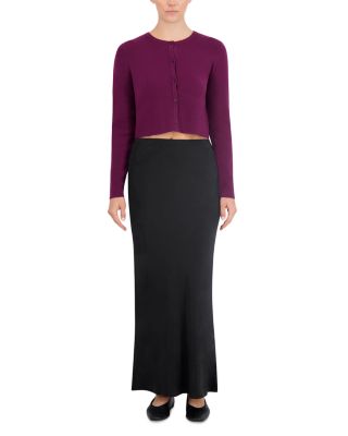 Cropped Crewneck Cardigan