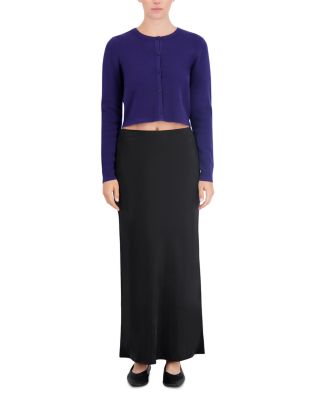 Cropped Crewneck Cardigan