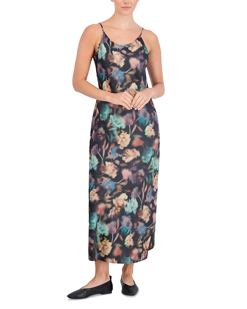 Point Satin Slip Dress