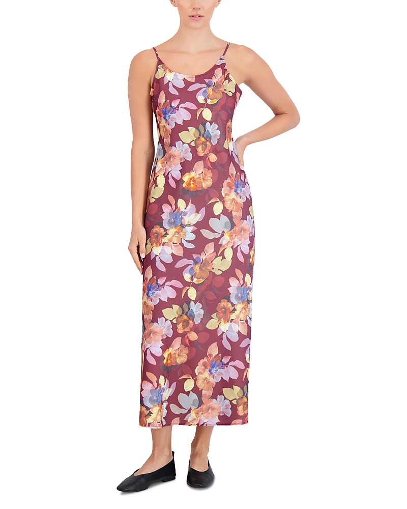 Point Satin Slip Dress