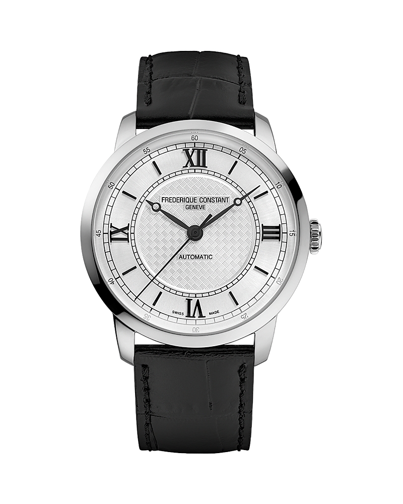 Frederique Constant Classics Premiere Watch, 39mm In Silver/black