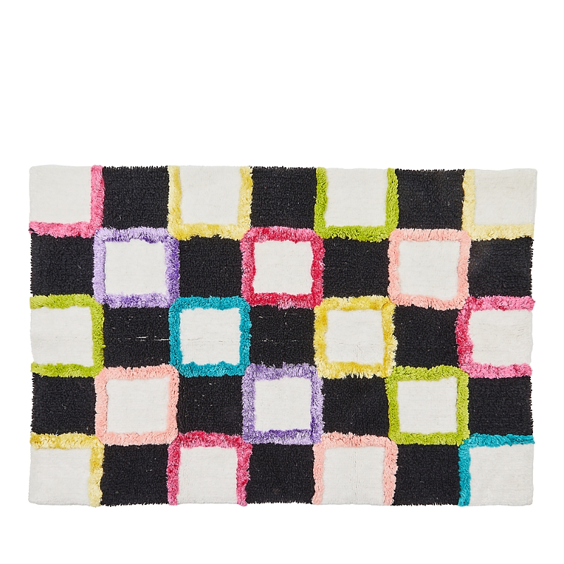 Mackenzie-childs Check Multi Color Bath Rug In Multi