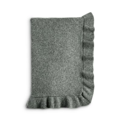 Sky - Ruffle Edge Knit Throw, 50" x 70" - Exclusive