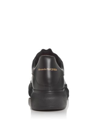 Men's Oversized Leather Heel Detail Sneakers