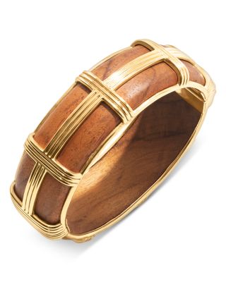 Capucine De Wulf Gaia Teak Bangle Bracelet