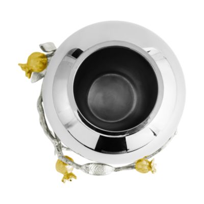 Pomegranate Silver and Gold Medium Vase