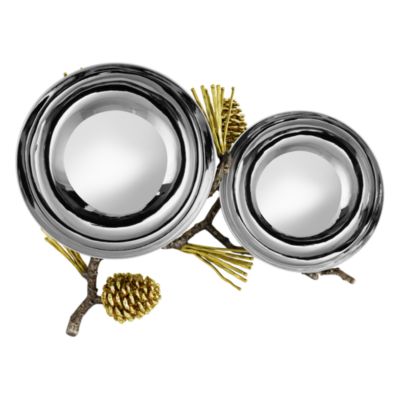 Pine Cone Double Bowl