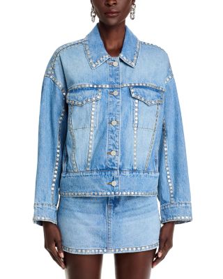 BLANKNYC Studded Denim Jacket | Bloomingdale's Women