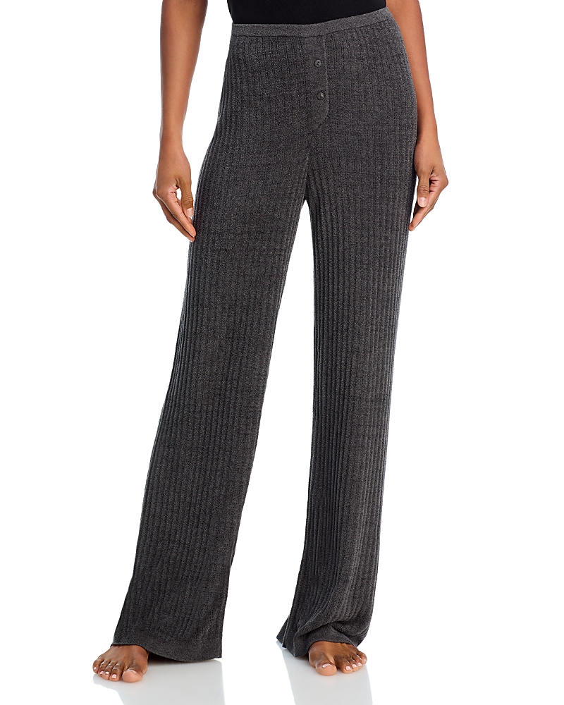 Barefoot Dreams Cozychic Ultra Lite Ribbed Lounge Pants In Carbon