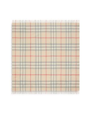 Check Wool Baby Blanket