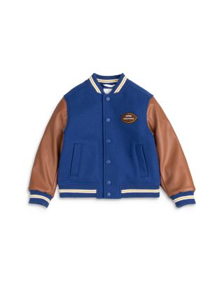 Miles The Label - Boys' Varsity Jacket - Little Kid