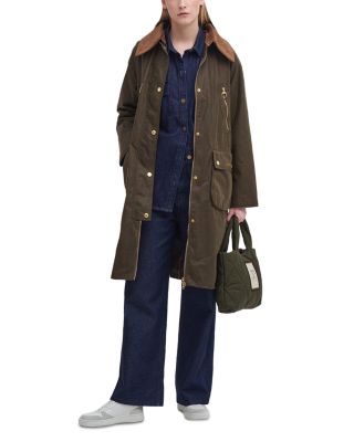 Barbour Ebberston Waxed Coat | Bloomingdale's