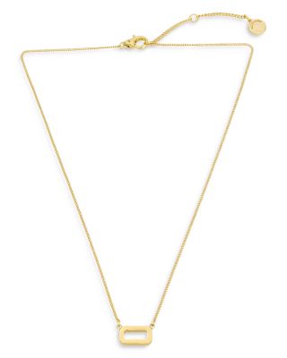 ALLSAINTS - Hexagon Charm Pendant Necklace, 17-19"