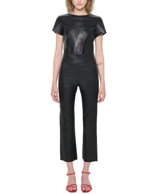 Reagan Stretch Leather Leggings