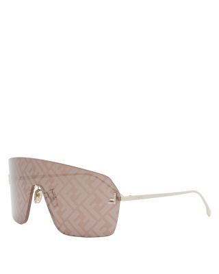 Fendi First Crystal Rectangular Sunglasses, 139mm