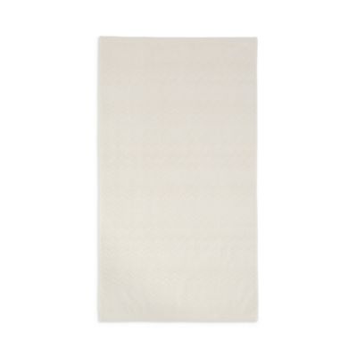 Chalk Cotton Zigzag Bathmat