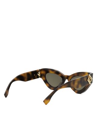 FF Diamond Cat Eye Sunglasses, 52mm