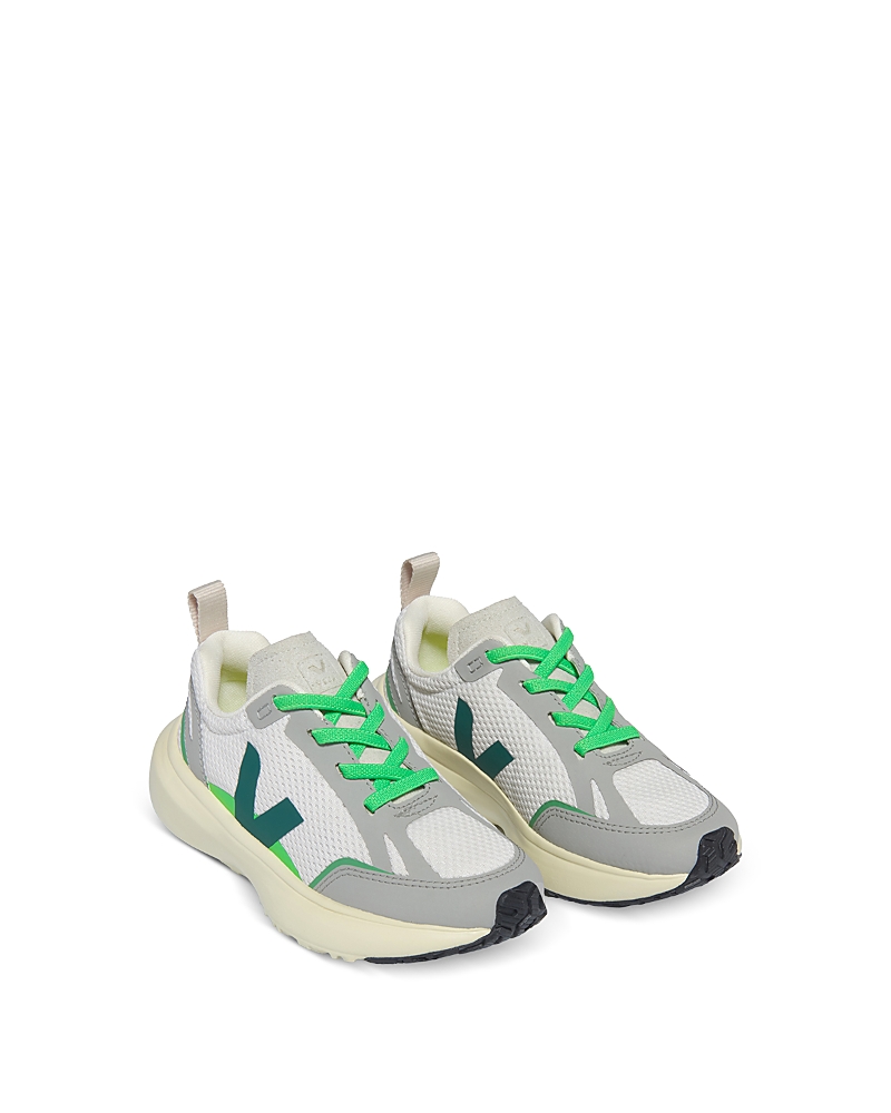 Veja Kids Light Alveomesh Canary Trainers In Gray