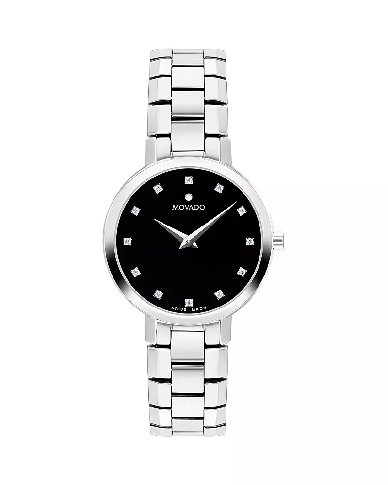 Movado Faceto Watch, 28mm