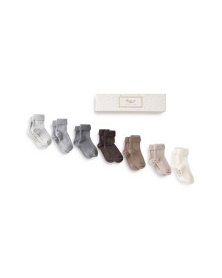 Bonpoint - Unisex 7-Piece Cuffed Sock Set - Baby