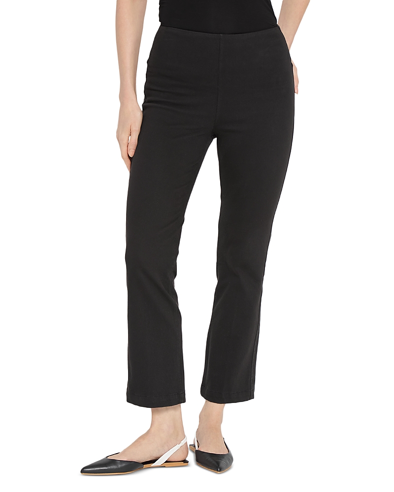 Lyssé Plus High Rise Ankle Baby Bootcut Jeans In Black In Black