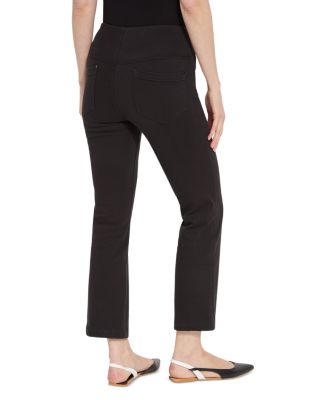 High Rise Ankle Baby Bootcut Jeans in Black