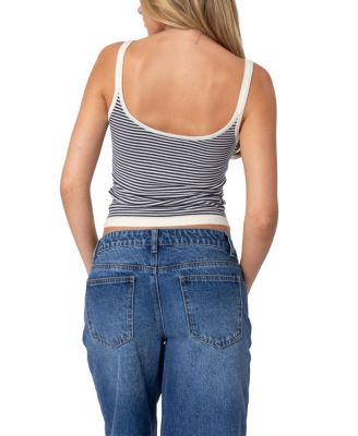 Saylor Striped Knit Tank Top