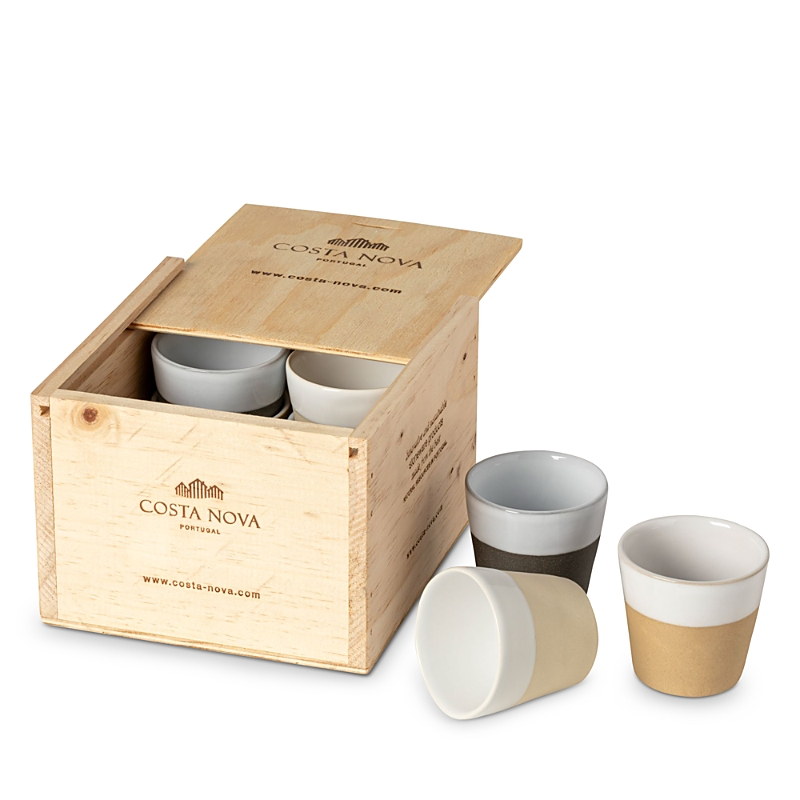 Costa Nova Grespresso Espresso Cups, Set Of 8 In Gray