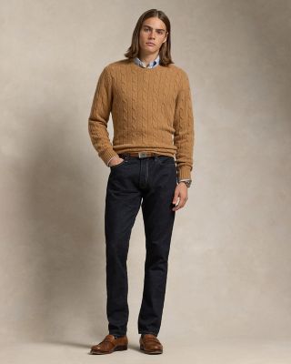 Cashmere Cable Knit Crewneck Sweater